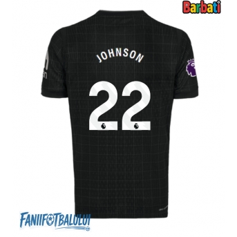 Tottenham Hotspur Brennan Johnson #22 Tricou Fotbal Replică 2025-26 Barbati Deplasare